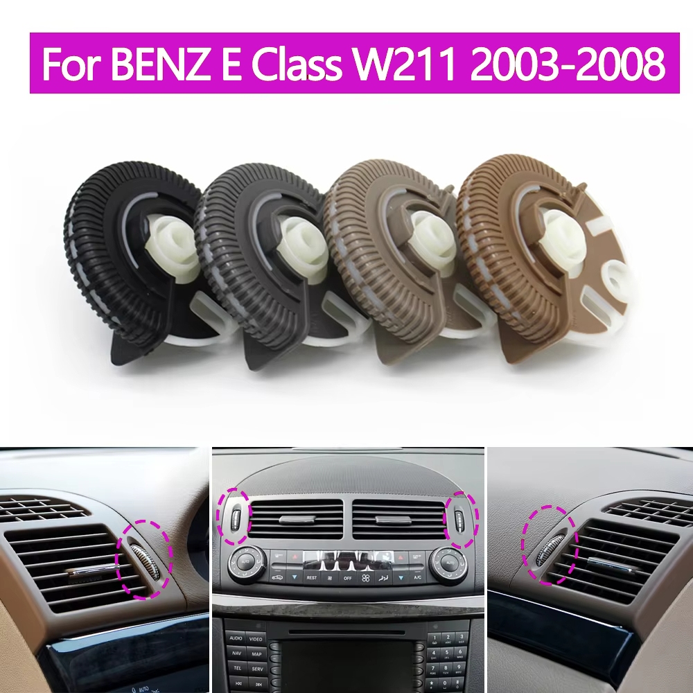 สําหรับ Mercedes BENZ E Class W211 2 ชิ้นชุดรถด้านหน้าด้านหลังเครื่องปรับอากาศ AC Vent Rolling ล้อ E200 E300 E230 E260 E280 2003-2008