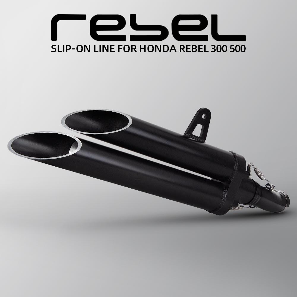 สําหรับ Honda REBEL 300 Rebel 500 CMX300 CMX500 รถจักรยานยนต์ Slip บนสายไอเสียท่อกลางท่อไอเสียกับ DB