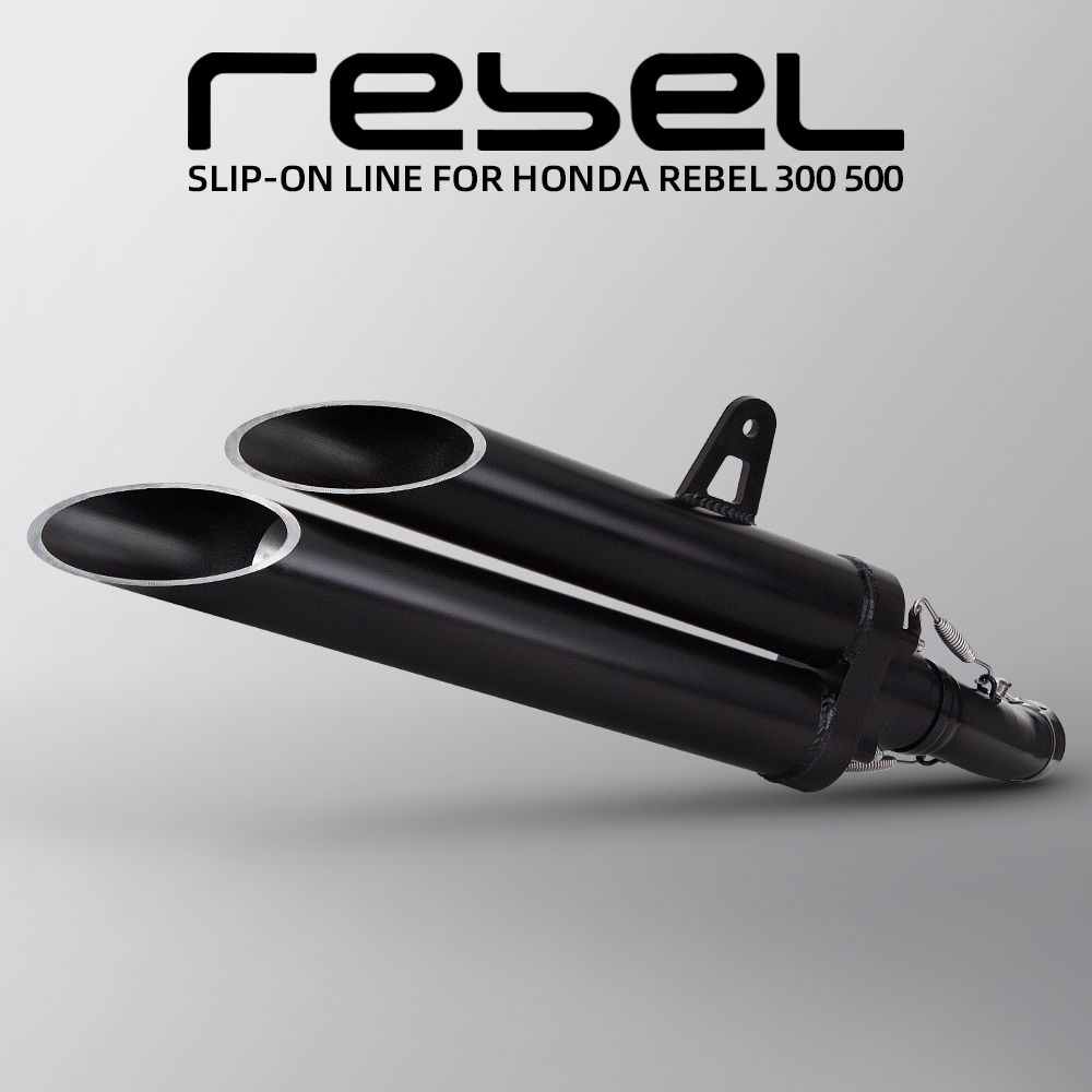 รถจักรยานยนต์ไอเสียปรับเปลี่ยน Slip บน Retro กลางหาง Link ท่อสแตนเลส Racing Line สําหรับ Honda CM300