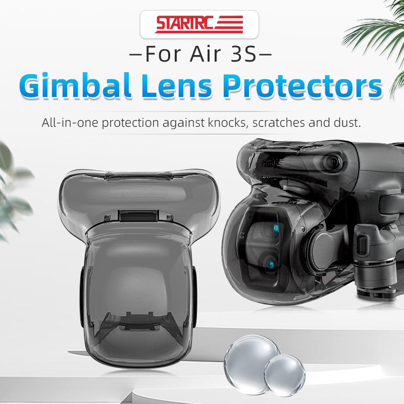 สําหรับฝาครอบป้องกันกล้อง เดรดล็อกส์ DJI AIR 3S, ฝาครอบเลนส์โดรน, อุปกรณ์เสริมโดรนป้องกันการตกและกันฝุ่น