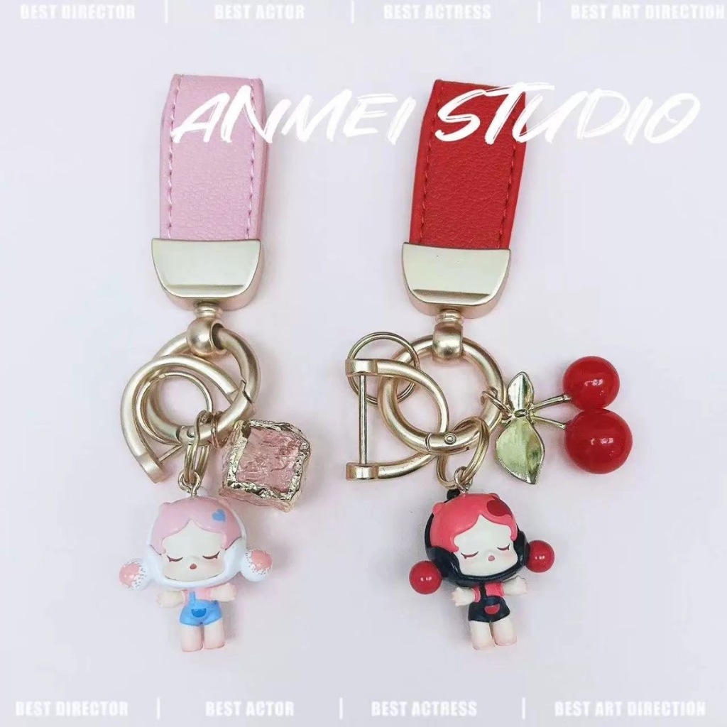 พวงกุญแจรถ POPBEAN ของแท้ ตุ๊กตาอินเทรนด์ sp dimoo ของขวัญ คริสต์มาส ปีใหม่ สําหรับเด็กผู้หญิง