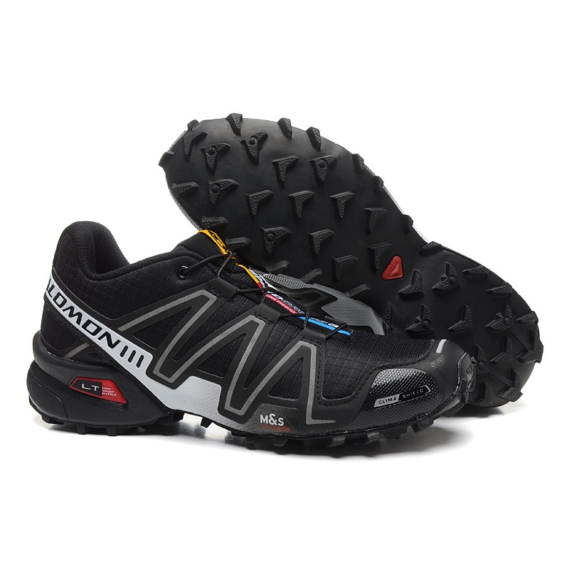 Salomon กลางแจ้ง Off-Road กันลื่นรองเท้าเดินป่ากันน้ํารองเท้าเดินป่าลําลองกีฬารองเท้าวิ่งรองเท้าผู้หญิง
