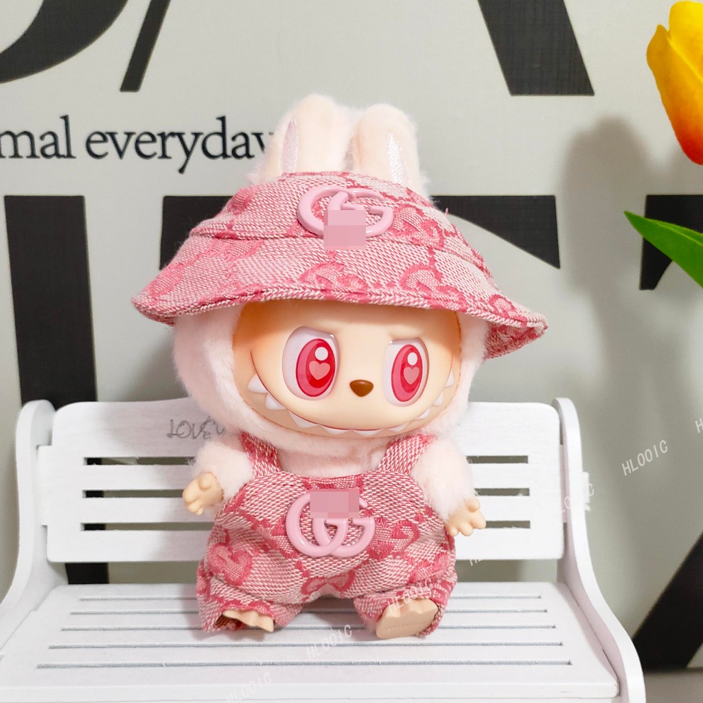 เสื้อผ้าตุ๊กตาสําหรับ 15 ซม. 17 ซม. Labubu V1 V2 V3 Labubu lilltle milan มีที่นั่ง macaron กางเกงแขวนตุ๊กตาอุปกรณ์เสริม - รูปที่ 4