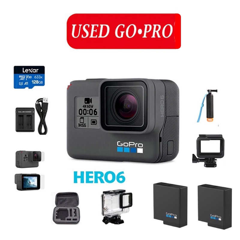 Gopro HERO 6 black มือสอง สําหรับ vlog 4K 60fps กล้องแอคชั่น มือ2