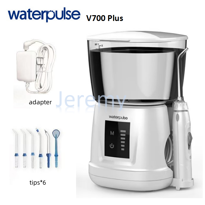 Waterpulse V700 Plus Oral Dental Irrigator น้ํา Flosser ทันตกรรม Flosser น้ําไหมขัดฟันฟัน 1000 Ml เล