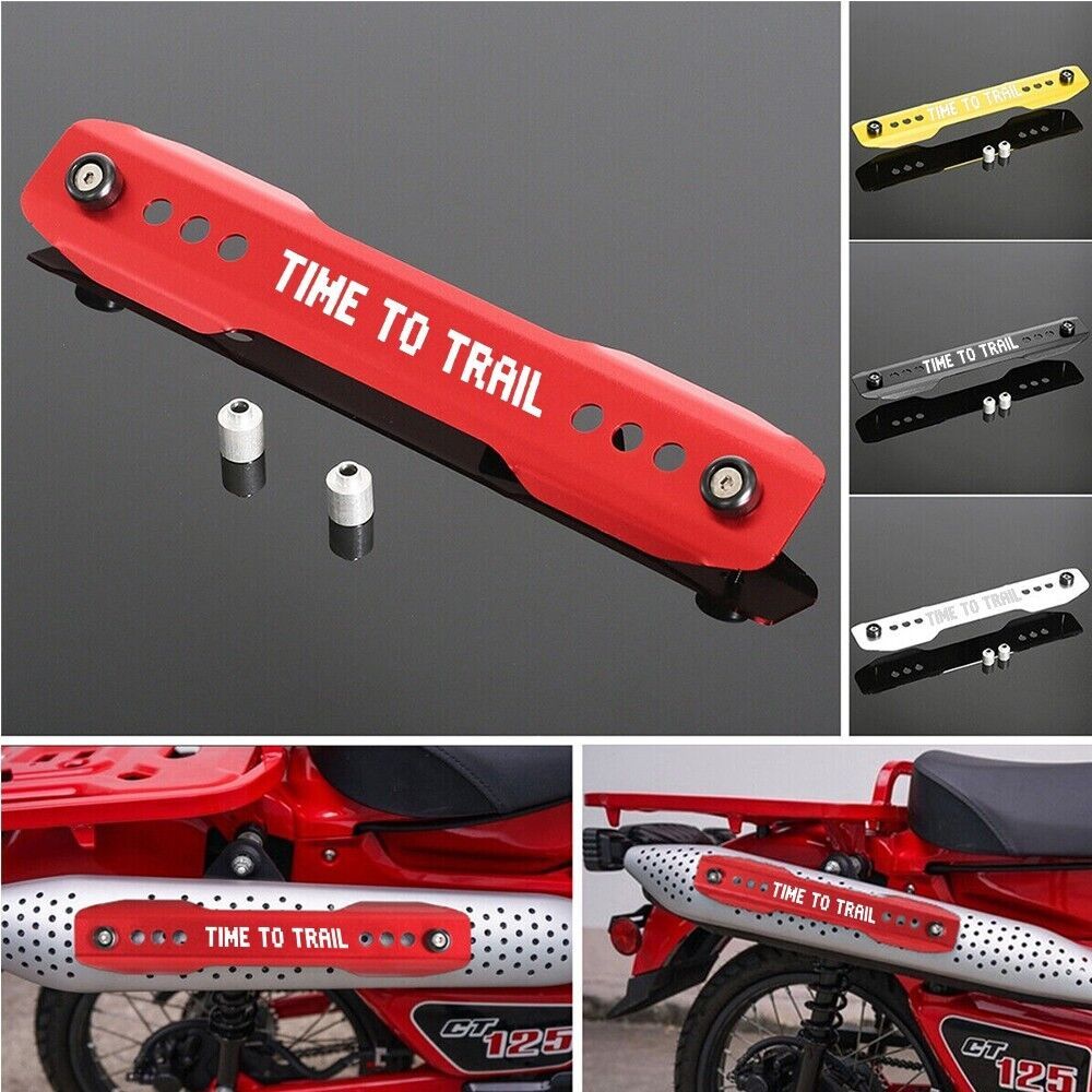CT125 โลโก้ด้านข้างท่อไอเสียความร้อนท่อสําหรับ Honda CT125 Trail 125 2020 2021 2022 2023 2024 Side Exhaust Heat Guard Hunter Cub Trail รถจักรยานยนต์ CT125 อุปกรณ์เสริม