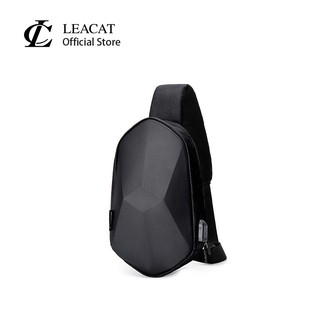 Leacat กระเป๋าคาดอก กระเป๋าสะพายไหล่ โพลีเฮดรอน กันน้ํา สําหรับผู้ชาย ผู้หญิง เหมาะกับการพกพาเดินทาง ตั้งแคมป์