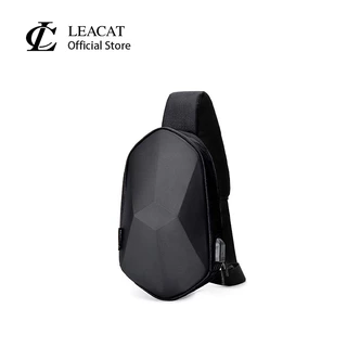 Leacat กระเป๋าคาดอก กระเป๋าสะพายไหล่ โพลีเฮดรอน กันน้ํา สําหรับผู้ชาย ผู้หญิง เหมาะกับการพกพาเดินทาง ตั้งแคมป์