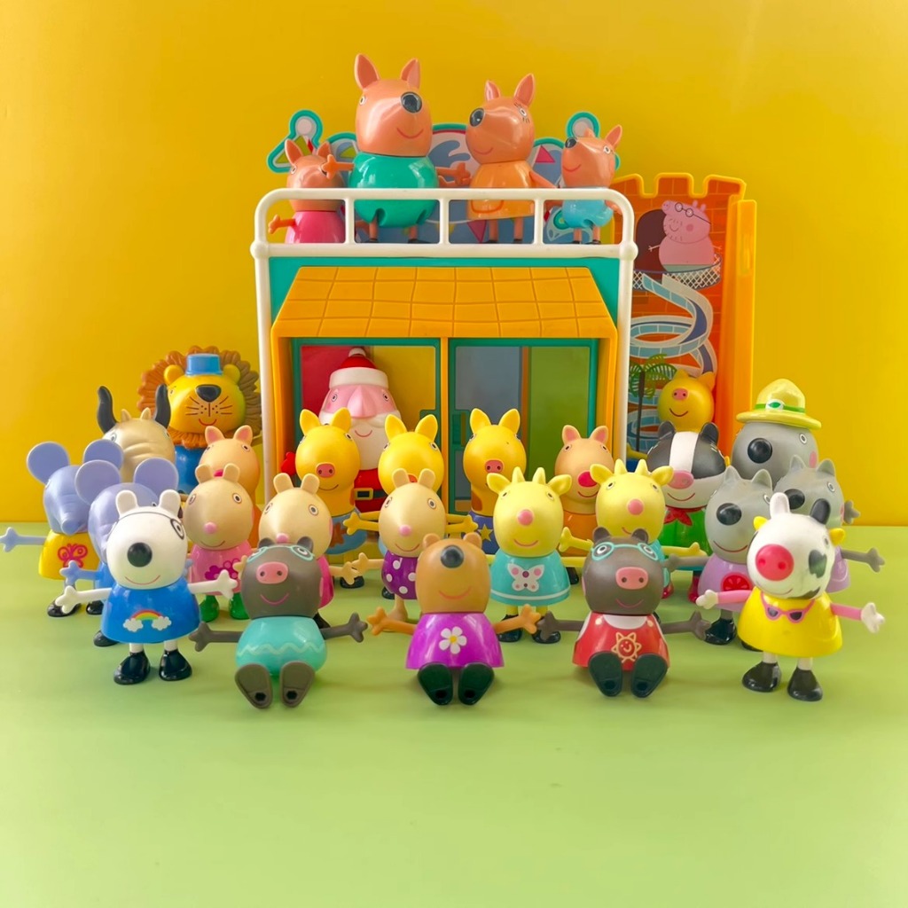 ตุ๊กตาฟิกเกอร์ Peppa Pig antelope bull coyote mole rat goat Alexander ยีราฟ