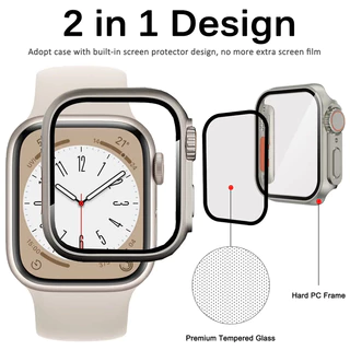 Pc Firm เคส Apple Watch Series 10 46/42/49/45/41 มม. กระจกอัพเกรด เปลี่ยนเป็น Ultra