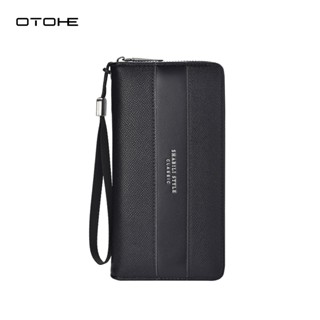 OTOHE กระเป๋าสตางค์ใบยาวผู้ชาย PU Multi-Functional Wallet Mu…
