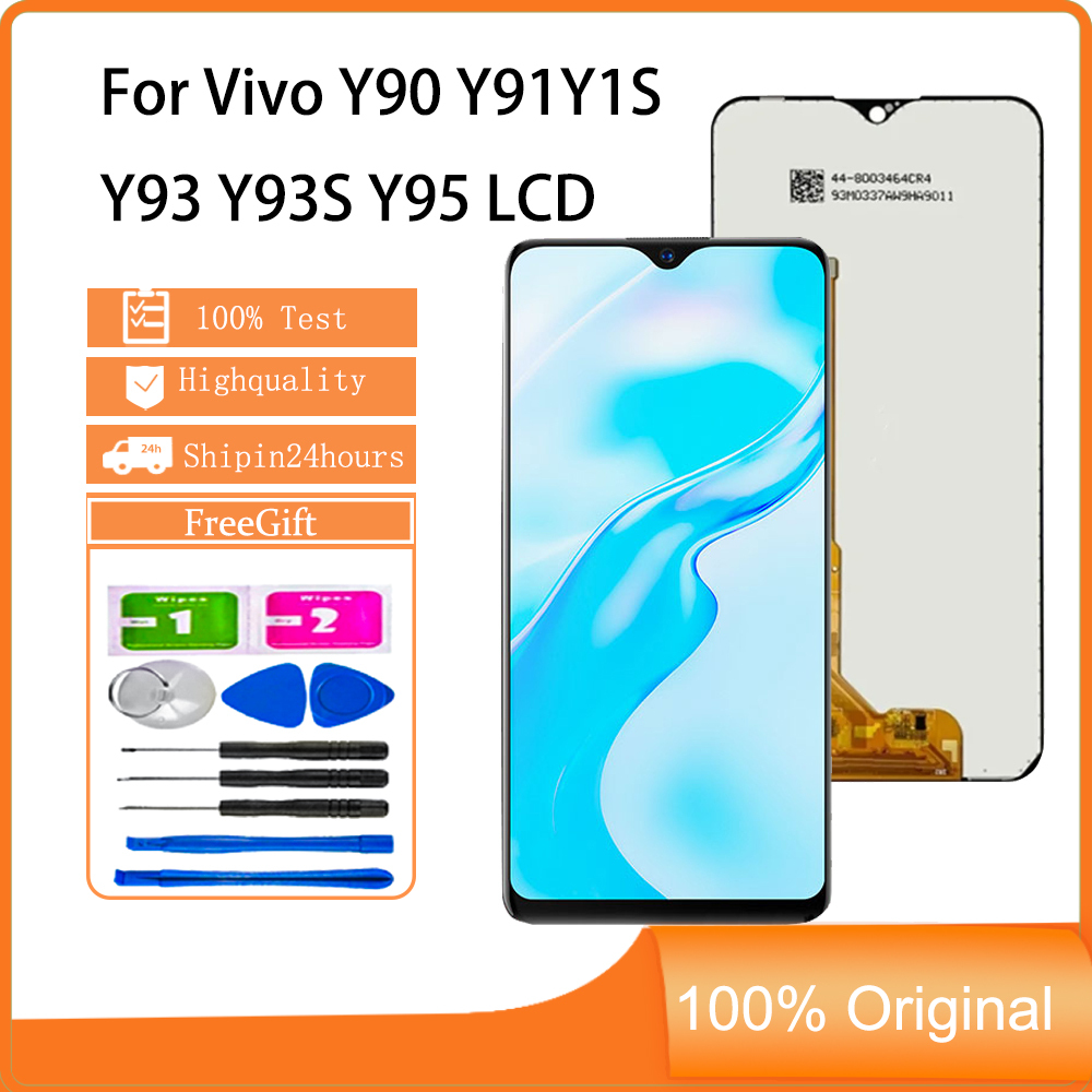 สําหรับจอแสดงผล Vivo Y90 Y91 Y1S Y93 Y93S Y95 เปลี่ยนหน้าจอสัมผัส LCD