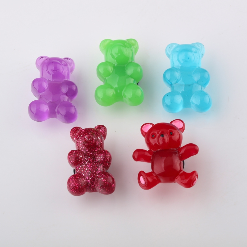 Crocs Crocs Zhibixing Accessories Hole Shoes Flower Cute 3D Three-Dimensional Resin Bear Series