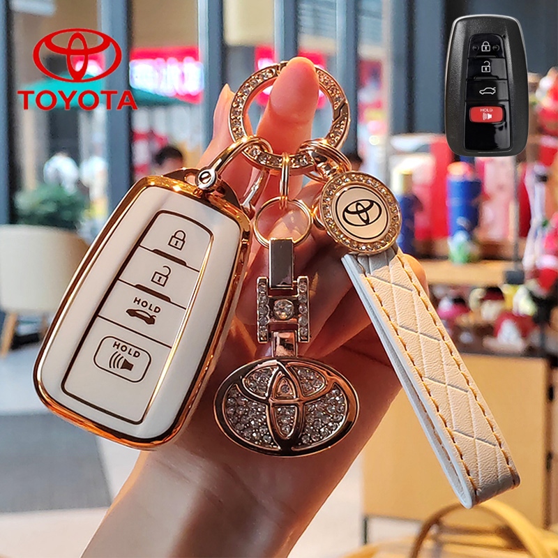 เคสกุญแจรถโตโยต้า เหมาะสําหรับ Toyota camry 2020-2023/altis 2019-2023/corolla cross 2020-2022/cross/CHR Key Cover พวงกุญแจ