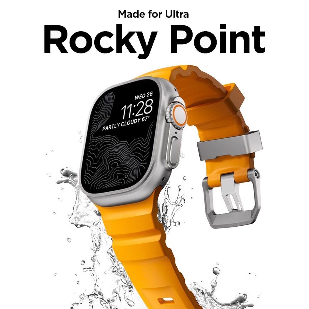 Nomad Rocky Point สายซิลิโคนสําหรับ iWatch Series 11 Ultra 3 49 มม.46 มม.สายนาฬิกา Adventurous ทนทาน