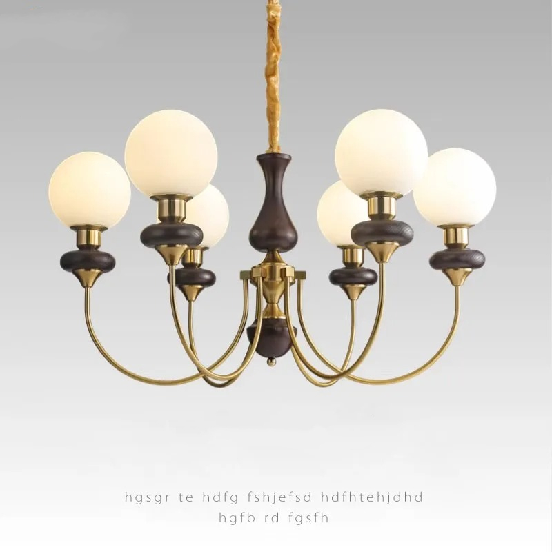 Sunmeiyyi ห้องนั่งเล่นห้องนอนห้องครัว Kitchen Island loft แสงบ้านไม้จี้โคมไฟ Nordic glass ball led โ