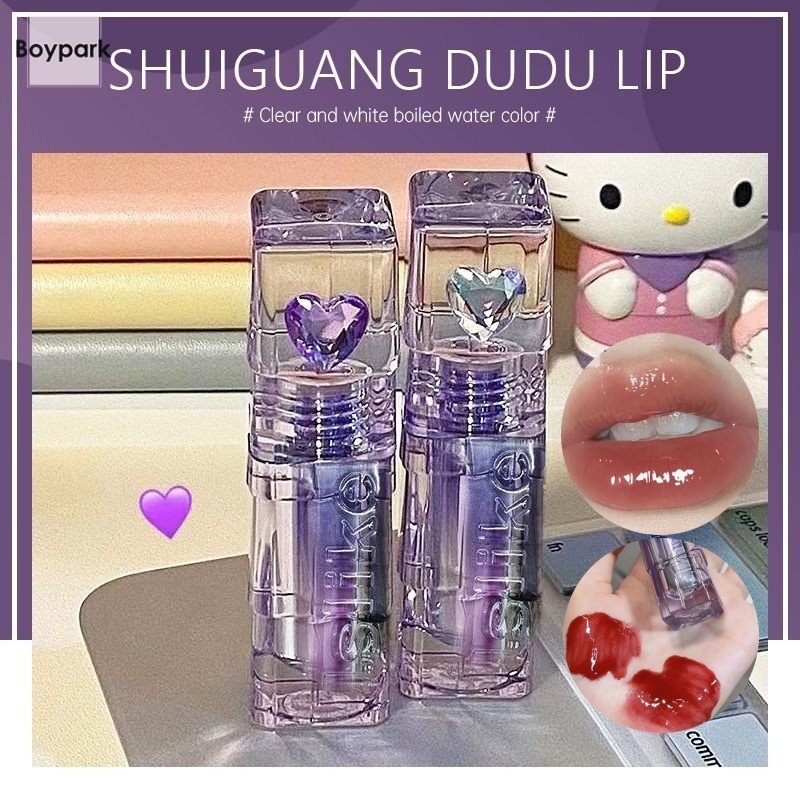 Boypark USLIKE ลิปสติก ลิปกลอสทิ้นต์ ให้ความชุ่มชื้น น้ำหนักเบา สีสันแตกต่างชัดเจน ให้ความฉ่ำไม่มาก