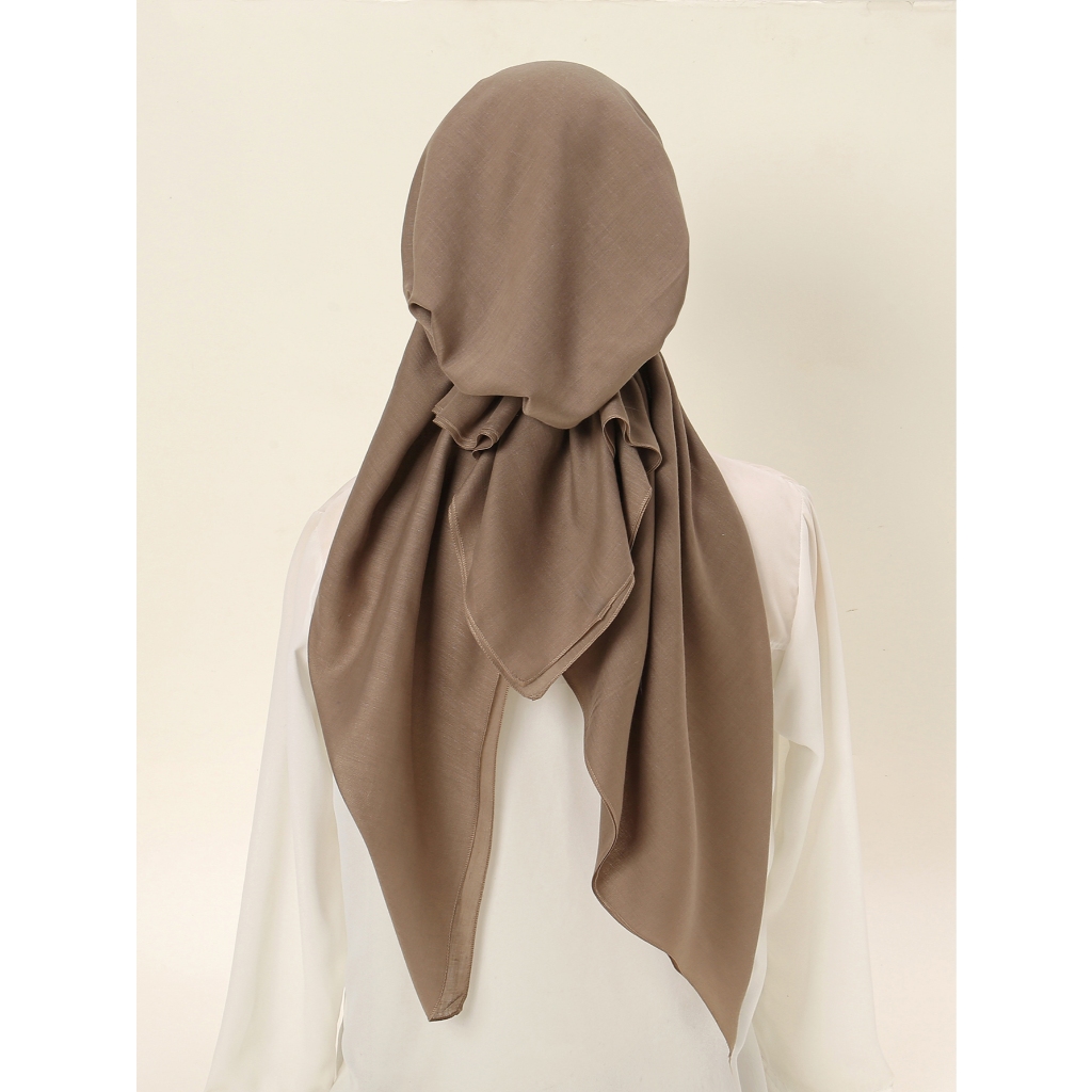 Laven นุ่มยาวสองหางผ้าพันคอผ้าฝ้ายธรรมดาหมวกหมวก Headscarf Underscarf หมวก Turbante Hijab