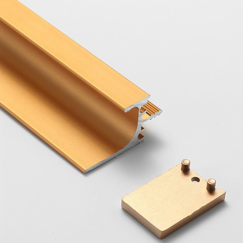 แสงหรูหราฝังซ่อนลิ้นชักจับตู้เสื้อผ้าประตู เจาะรู ฝังที่มองไม่เห็นจับตู้อลูมิเนียมอัลลอยด์ด้ามยาว - รูปที่ 6