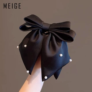 T Classy Bow คลิปหญิงซาตินริบบิ้น High-End หางม้า Shark คลิป Hairpin อุปกรณ์เสริมผม