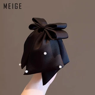 T Classy Bow คลิปหญิงซาตินริบบิ้น High-End หางม้า Shark คลิป Hairpin อุปกรณ์เสริมผม