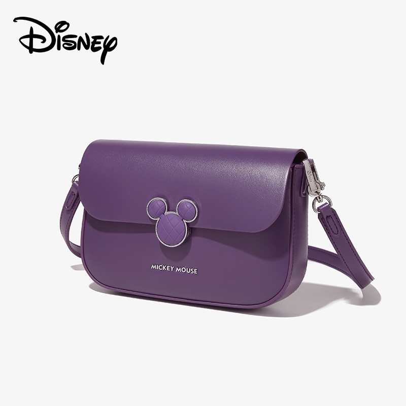 Disney ของแท้ Mickey Co-Branded Series Charm แฟชั่นอินเทรนด์กระเป๋าสะพายสุภาพสตรี Niche กระเป๋า Messenger ความจุขนาดใหญ่ทั้งหมด