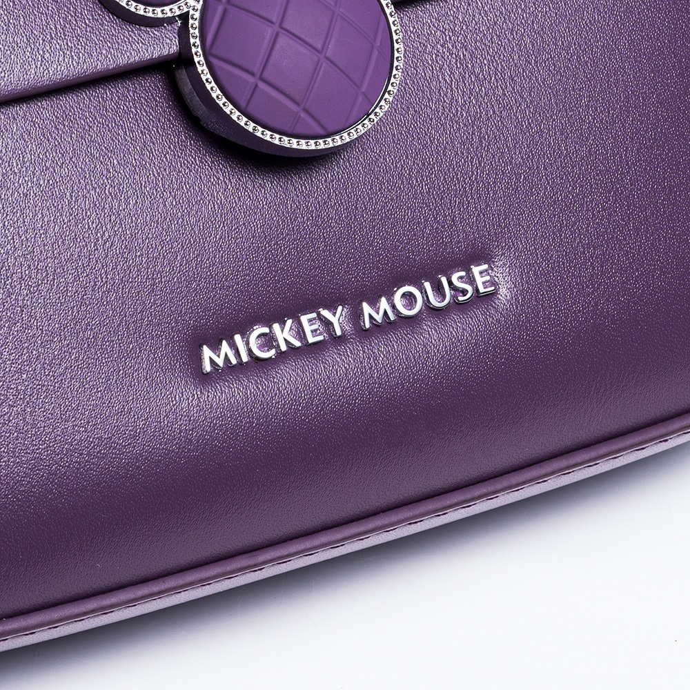 Disney ของแท้ Mickey Co-Branded Series Charm แฟชั่นอินเทรนด์กระเป๋าสะพายสุภาพสตรี Niche กระเป๋า Messenger ความจุขนาดใหญ่ทั้งหมด