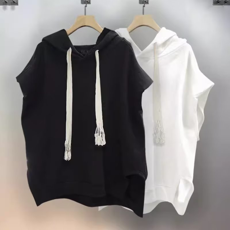 【M-3XL】เสื้อยืด มีฮู้ด ทรงหลวม มีหลายกระเป๋า สไตล์ญี่ปุ่น สตรีท ฮิปฮอป โอเวอร์ไซซ์ สําหรับผู้ชาย ผู้หญิง