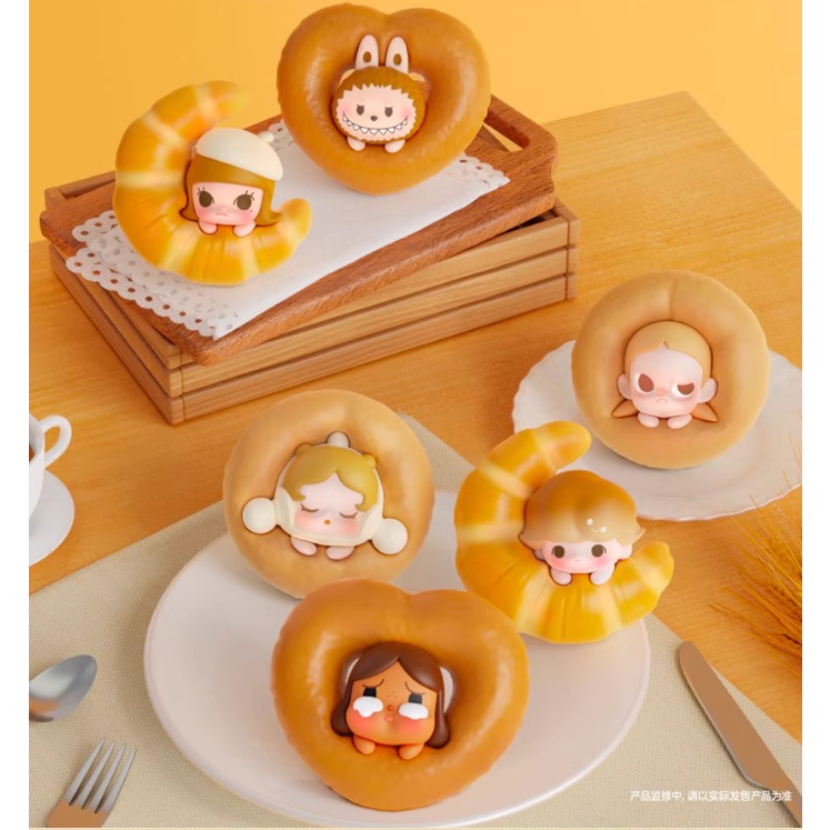Bubble Cute Grain Toast Series สติ๊กเกอร์ติดตู้เย็น sp labubu