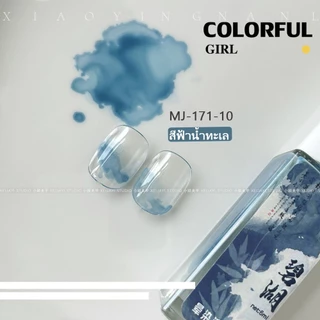 15สี บรรจุแบบแบ่งขวด น้ำยาทำลายหินอ่อน สีทาเล็บ วาดภาพ Diy ทำลายอาร์ต สีทาเล็บ ใช้เพ้นท์ได้ง่ายและสะดวก สีสวยสดโทนพาสเทล