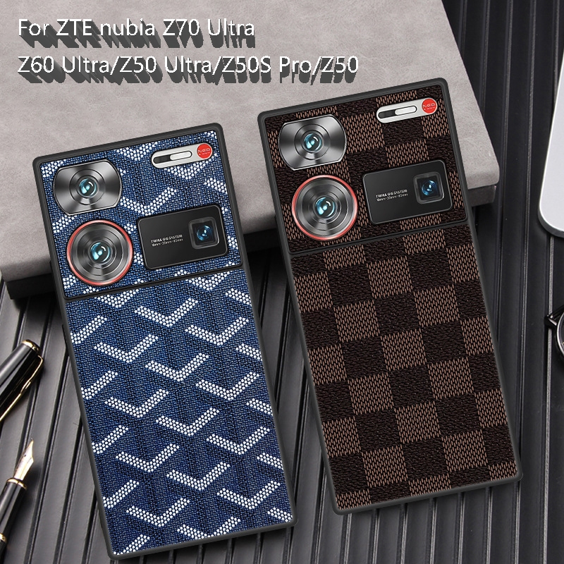 Z70ultra สําหรับ Nubia Z70 Ultra Z60 Ultra Z50 Ultra Z50S Pro Z50 แฟชั่น Houndstooth รูปแบบกันกระแทก