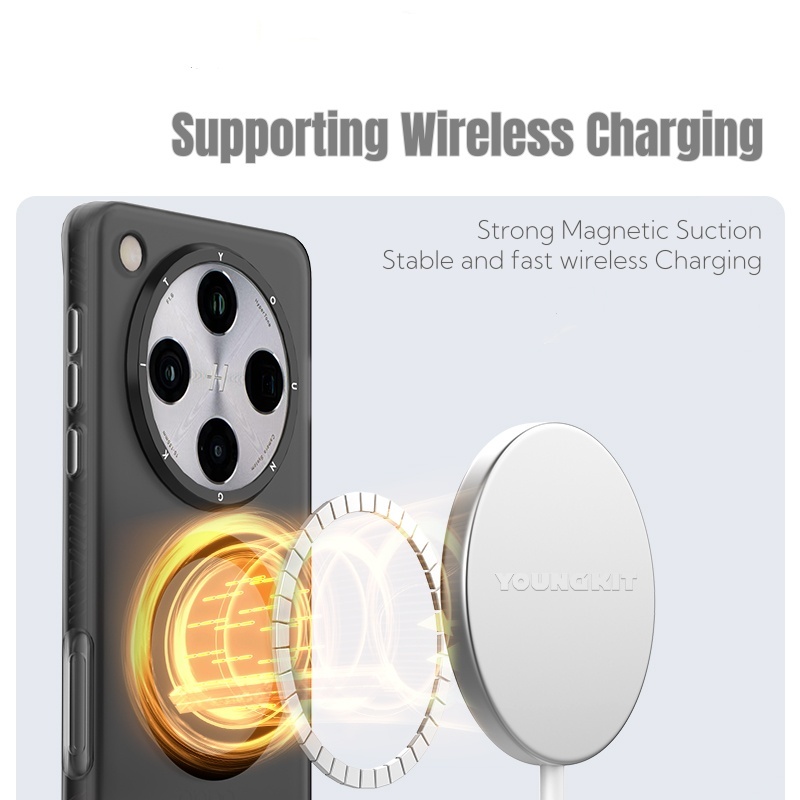 Youngkit เคสแม่เหล็กทรายซ่อนสำหรับ OPPO X9 X8 Pro Ultra -ฝ้าด้านกันกระแทกป้องกันการตกป้องกันลายนิ้วมือปลอกบาง - รูปที่ 6