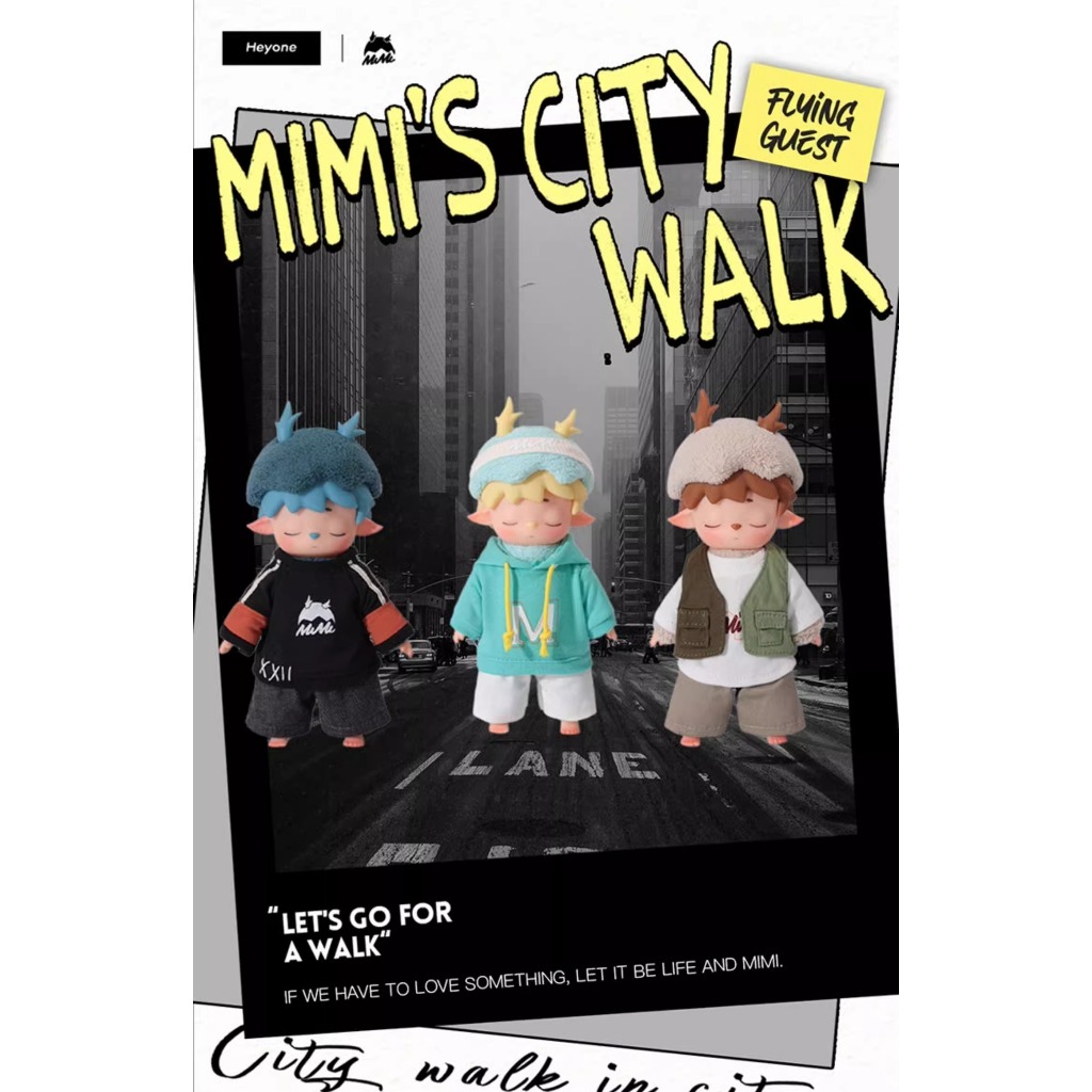 Heyone MIMI CITYWALK Series Blind Box ของเล่นตุ๊กตา