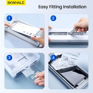 BKWHALE ฟิล์มป้องกันหน้าจอโค้ง สำหรับ Samsung Galaxy S24 Ultra S23 Ultra S22/S21/S20/Note20 Ultra HD ฟิล์มนุ่มใส