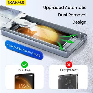 BKWHALE ฟิล์มป้องกันหน้าจอโค้ง สำหรับ Samsung Galaxy S24 Ultra S23 Ultra S22/S21/S20/Note20 Ultra HD ฟิล์มนุ่มใส
