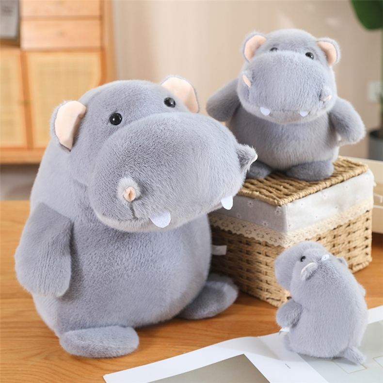 Hippo Plush Toy น่ารัก Hippopotamus ตุ๊กตาของเล่นตุ๊กตานุ่มของขวัญวันเกิดสําหรับของเล่นเด็กสัตว์