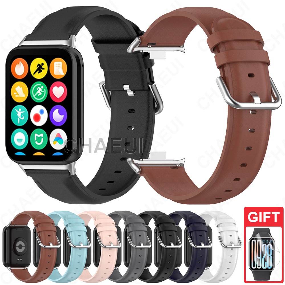 สายหนังเปลี่ยนสร้อยข้อมือที่ทนทานสําหรับ Xiaomi Smart Band 10 9 8 Pro / Redmi Watch 4 5 6 Active Lite