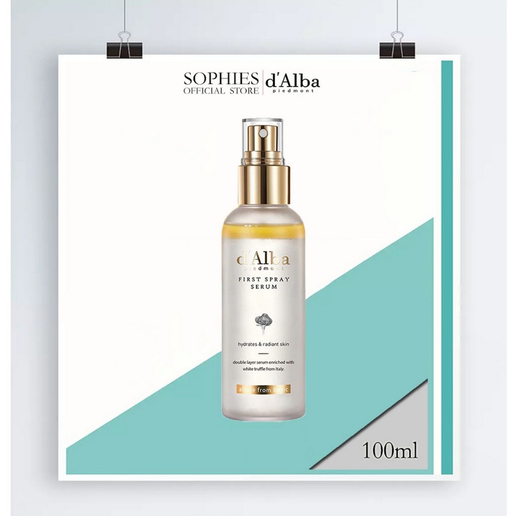 ของแท้ 100% d'Alba White Truffle First Spray Serum 100ml ไวท์ ทรัฟเฟิล เฟิร์สสเปรย์เซรั่ม