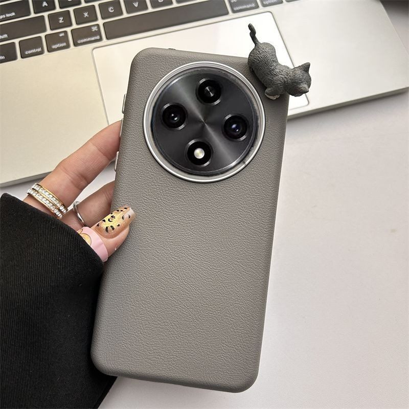 สําหรับ OPPO Reno 12 12F 5G OPPO Reno 12 Pro กรณีเคสโทรศัพท์ 3D สามมิติน่ารักสามมิติ Tumbling แมว TPU เคสโทรศัพท์ Soft Shell