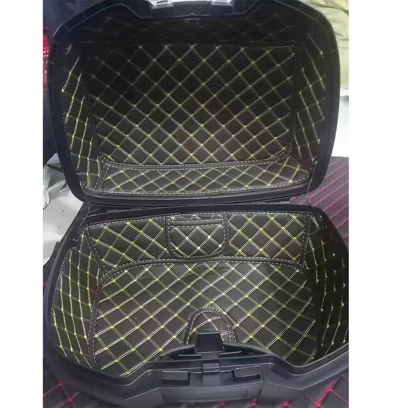 สําหรับ SHAD SH44 44 ไฟท้ายรถจักรยานยนต์กล่องด้านบน Trunk Cargo ฝาครอบด้านในหนัง PU