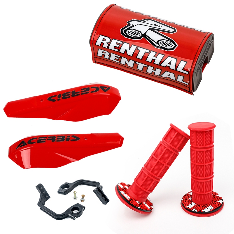 รถจักรยานยนต์ Handguards Shield Handlebar Pad Protector Guard สําหรับ Protaper เช่า Kayo 7/8 นิ้ว 22 มม. / 1 1/8 นิ้ว 28 มม. Handlebars Grips