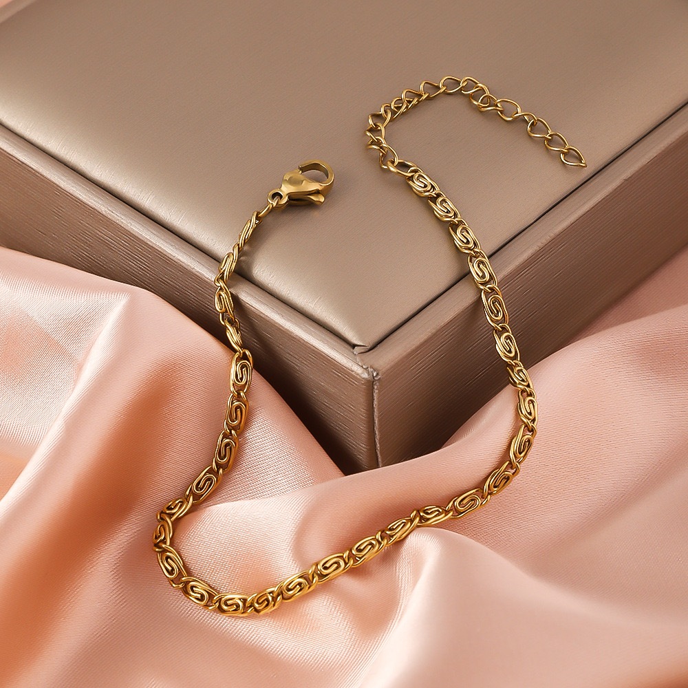 ของขวัญรับปริญญา MIGILA สร้อยข้อมือคิวบาสแตนเลสสําหรับผู้ชายสร้อยข้อมือชุบทองสําหรับผู้ชายอุปกรณ์เสริมสําหรับผู้ชายสร้อยข้อมือ - รูปที่ 2