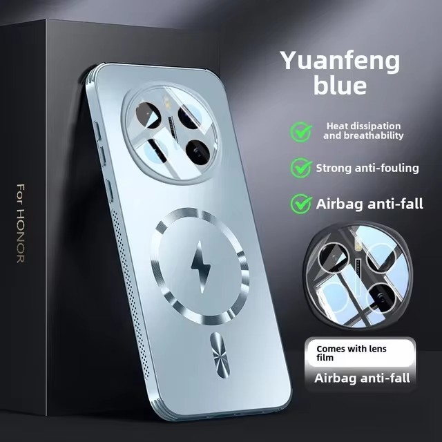 ปลอกสําหรับ Huawei Honor Magic 7 6 Pro 200 100 x60 x9c กรณี Hard Matte ผิวความรู้สึกแม่เหล็กไร้สายชาร์จเลนส์ป้องกันปกหลังสําหรับ Magic 7 6 Pro Shell