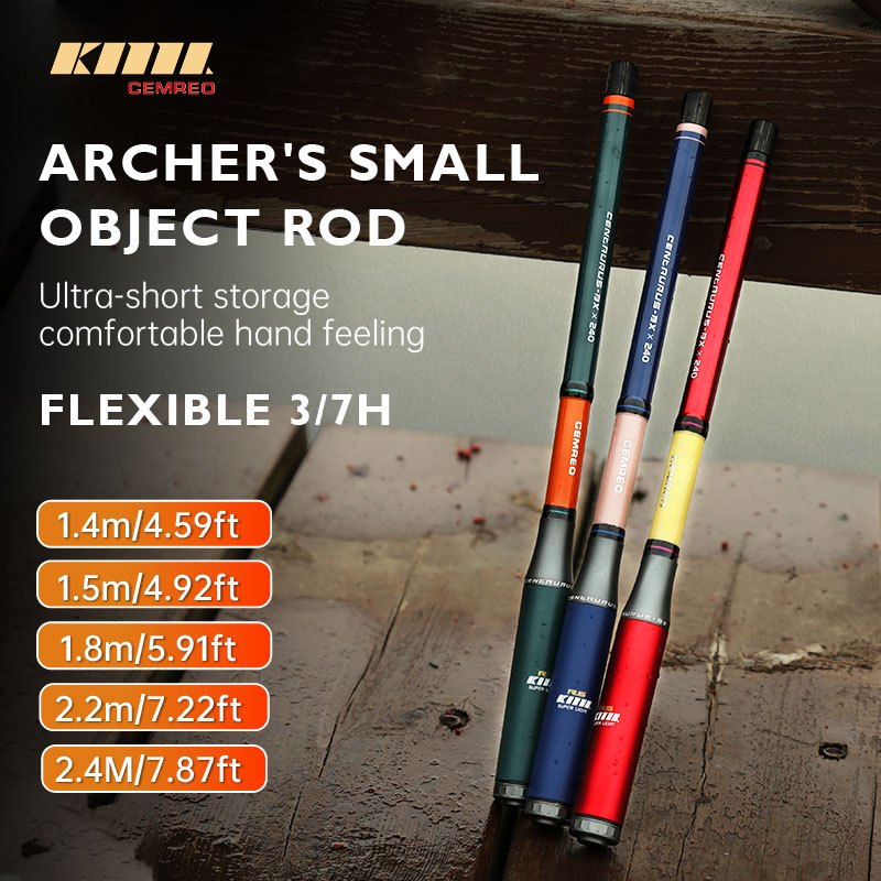 Cemreo 2025 ใหม่วัตถุขนาดเล็ก Rod Telescopic Travel Fishing Rod 1.4-2.4m Ultra Short Fishing Tackle รุ่น:ARCHER
