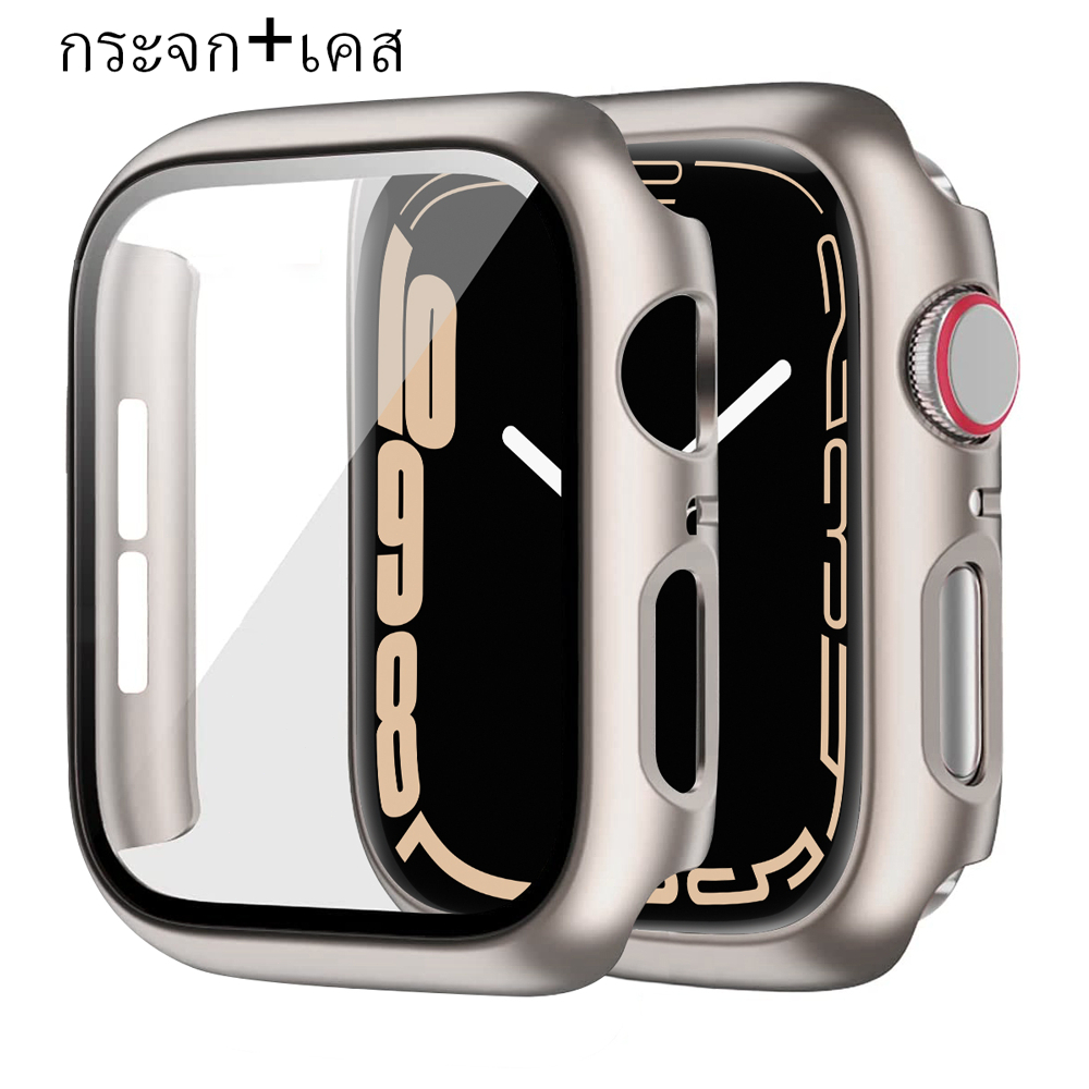 เคสสําหรับ Apple Watch Series 10 46 มม.42 มม.อุปกรณ์เสริมป้องกันหน้าจอ HD กระจกนิรภัย Hard PC ฝาครอบกันชน iWatch ป้องกัน