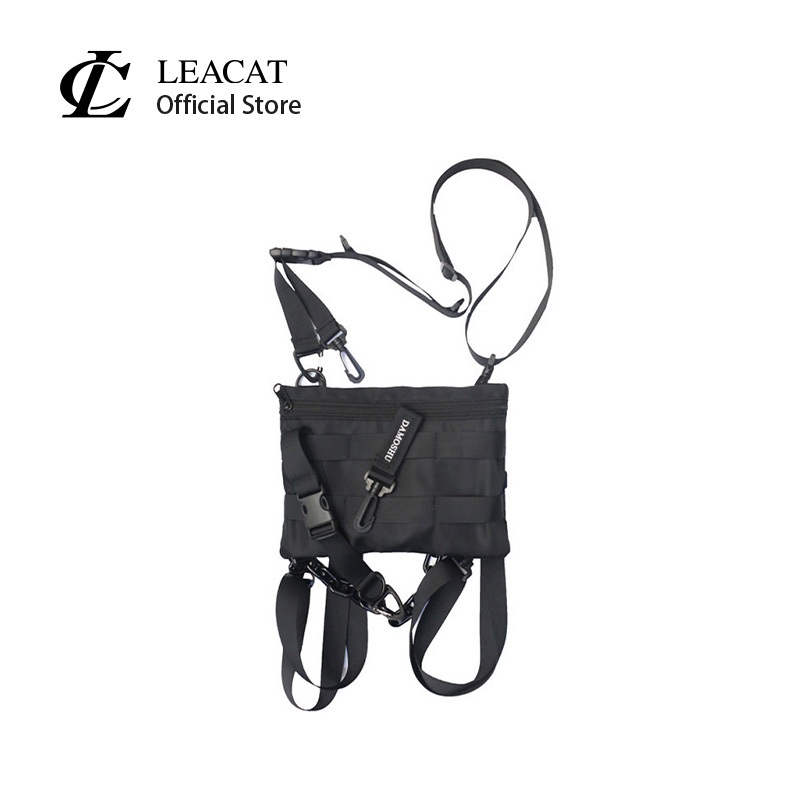 Leacat กระเป๋าคาดอก สไตล์ฮิปฮอป แฟชั่นสําหรับผู้ชาย