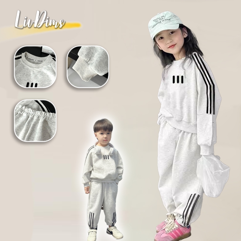 Liv Dims ชุดเด็ก ใหม่เด็กชายและเด็กหญิงกีฬาสไตล์เกาหลีแฟชั่นเสื้อกันหนาวต่างประเทศ