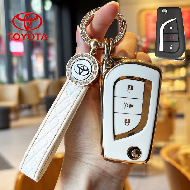 เคสกุญแจรถโตโยต้าเหมาะสําหรับพวงกุญแจหุ้มกุญแจ Toyota Altis/revo