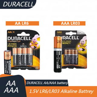 Duracell 1.5V AA/AAA LR6/LR03 แบตเตอรี่อัลคาไลน์แฟลชของเล่นขนาดรีโมทคอนโทรลนาฬิกากล้องแบตเตอรี่แห้ง