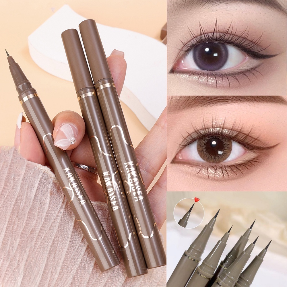 PY.th KAKASEA 0.01มม ลิควิดอายไลเนอร์ ปากกาอายไลเนอร์ เนื้อแมตต์ แห้งเร็วกันน้ํา ติดทนนาน เรียบเนียน